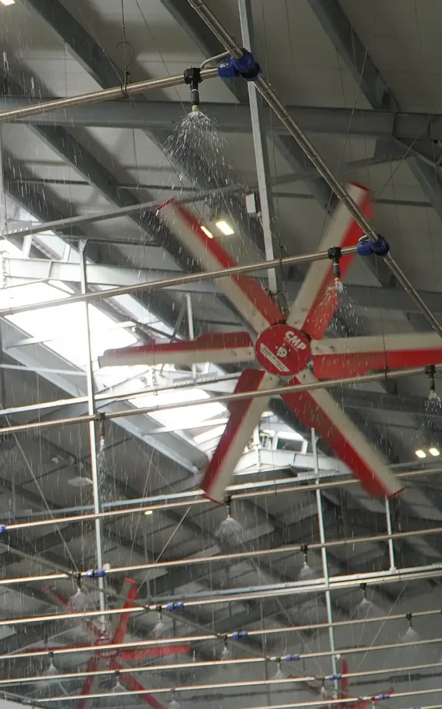 Impianto di raffrescamento e ventilatore